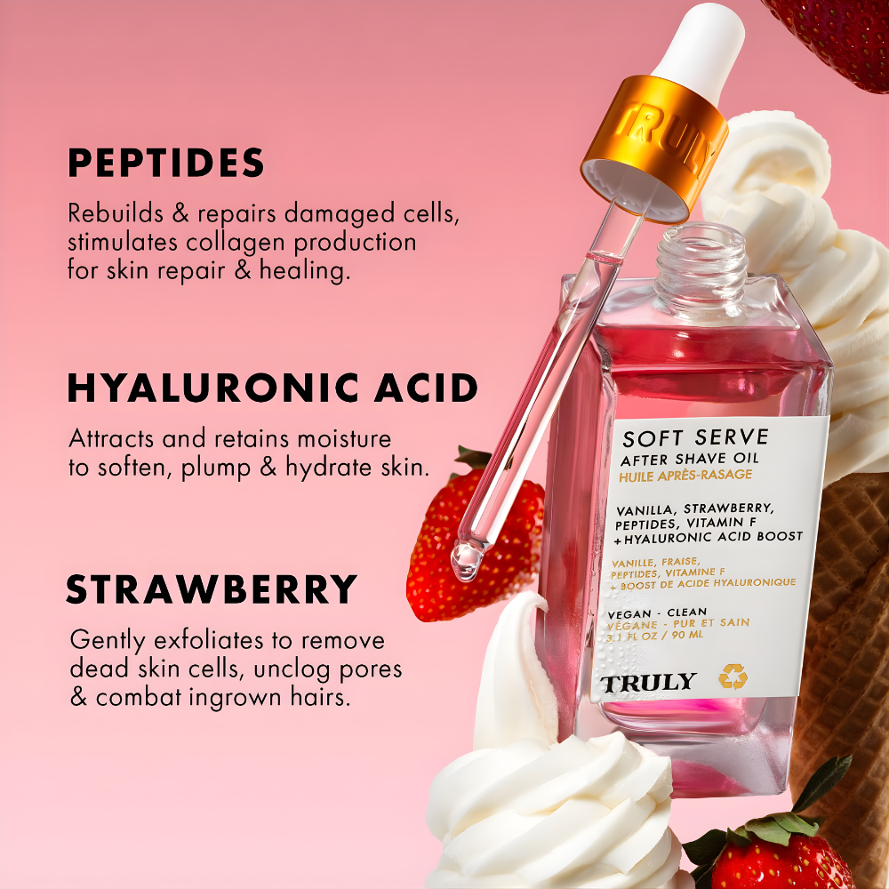 Soft Serve Rosa | Aceite Corporal para una Piel Suave ✨