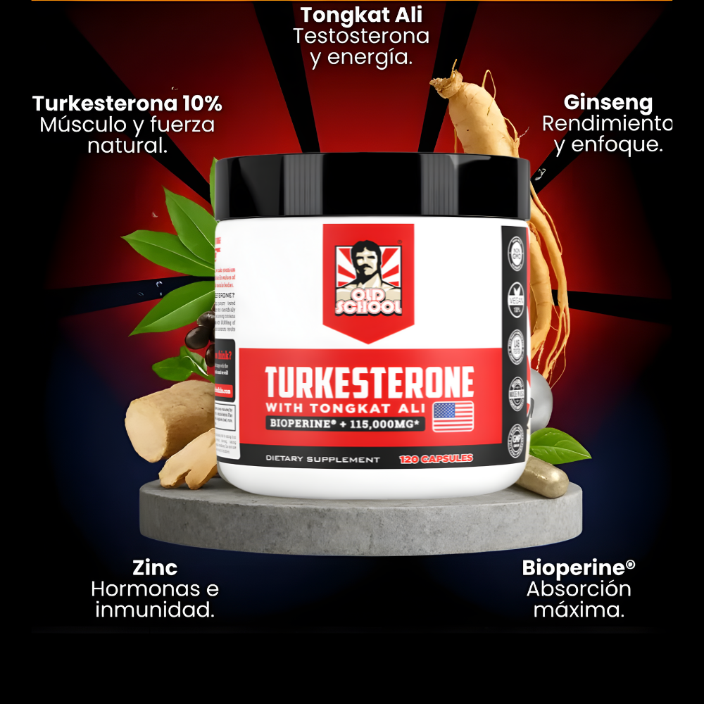 Turkesterone + Tongkat Ali | 120 Cápsulas