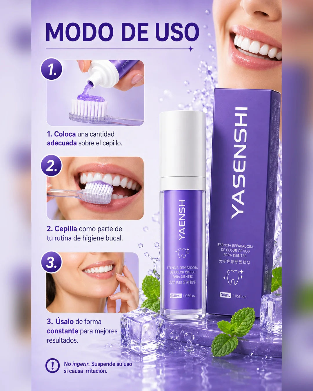 Gel Blanqueador Dental Yasenshi 30 mL